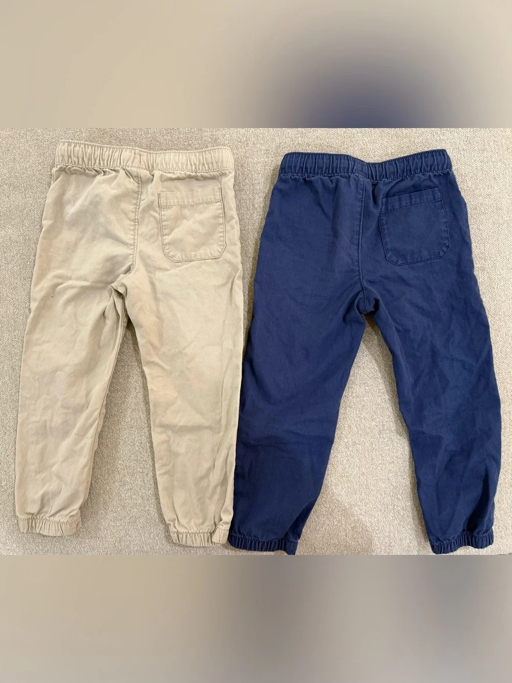 Carter's Navy & Khaki Elastic Waist Jogger Pants Duo